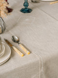 Set Fata de Masa din In Pera Pamantiu 175x240