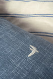 Lenjerie de Pat 2 Persoane Ranforce cu Broderie Klein Ceria Bleumarin