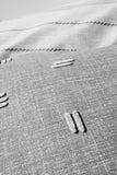 Lenjerie de Pat 2 Persoane Ranforce cu Broderie Klein Patara Gri