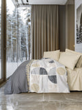 Lenjerie de Pat 2 Persoane Modern Formo Bej