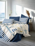 Lenjerie de Pat 2 Persoane Modern Lunox Bleumarin