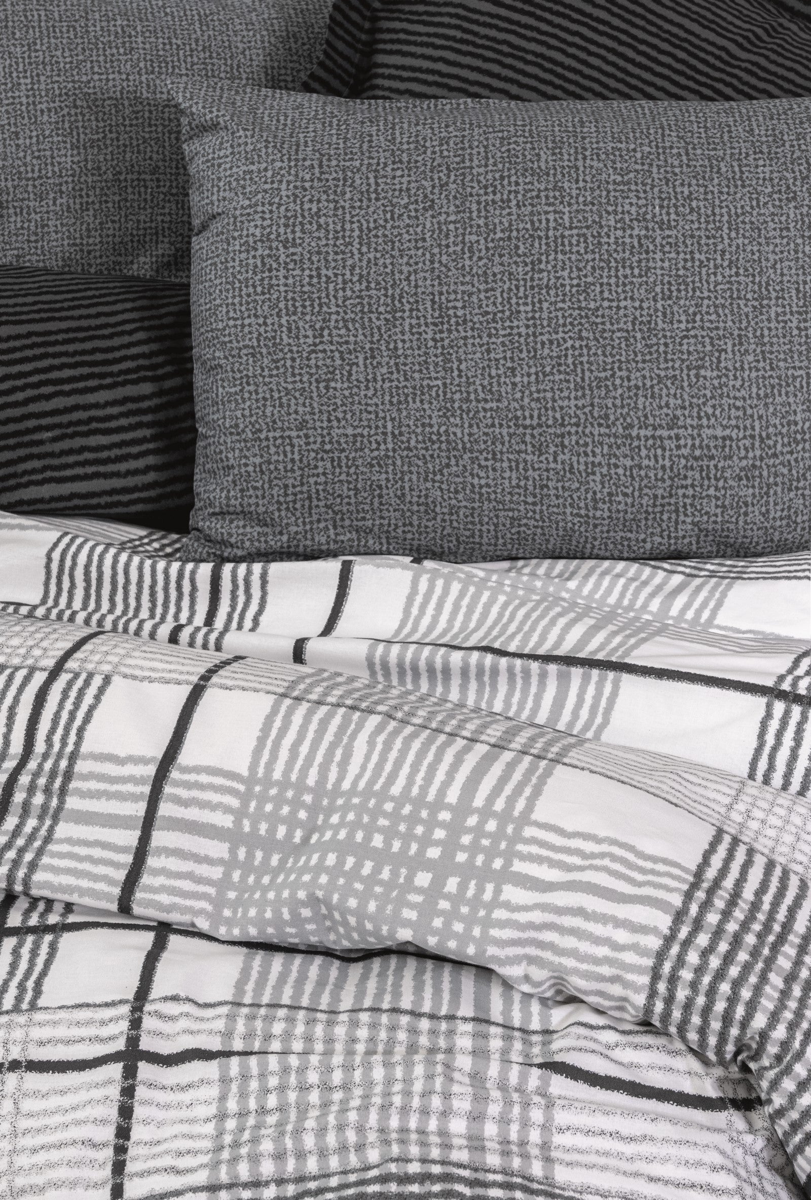 Lenjerie de Pat 2 Persoane Modern Will Antracit