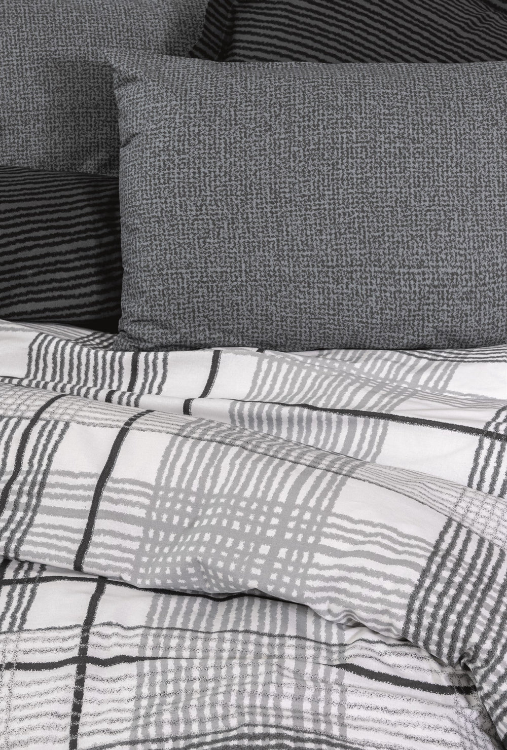 Lenjerie de Pat 2 Persoane Modern Will Antracit