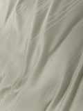 Lenjerie de Pat 2 Persoane din Satin de Bambus Smart Stripe Bej