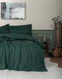 Lenjerie de Pat 2 Persoane din Tencel Craft Petrol