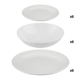 Set 18 piese colorama alb - Secret de Gourmet