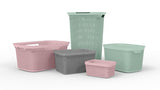 Cos de rufe din plastic, roz, 57 l