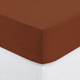 Cearceaf cu elastic,Terracota,160x200x30 cm-Atmosphera