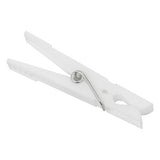 Carlige de rufe din plastic, set 24 bucati, roz, verde si gri