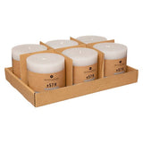 Lumanare rustica "Olia" - Gri taupe, 663 g - Atmosphera