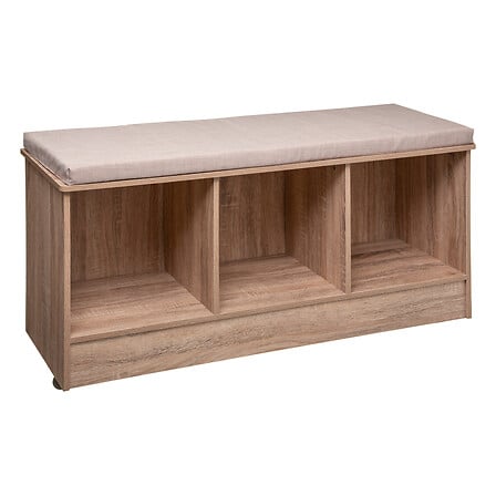 Mobilier depozitare, banca lemn 3 cpt mix natur - Five
